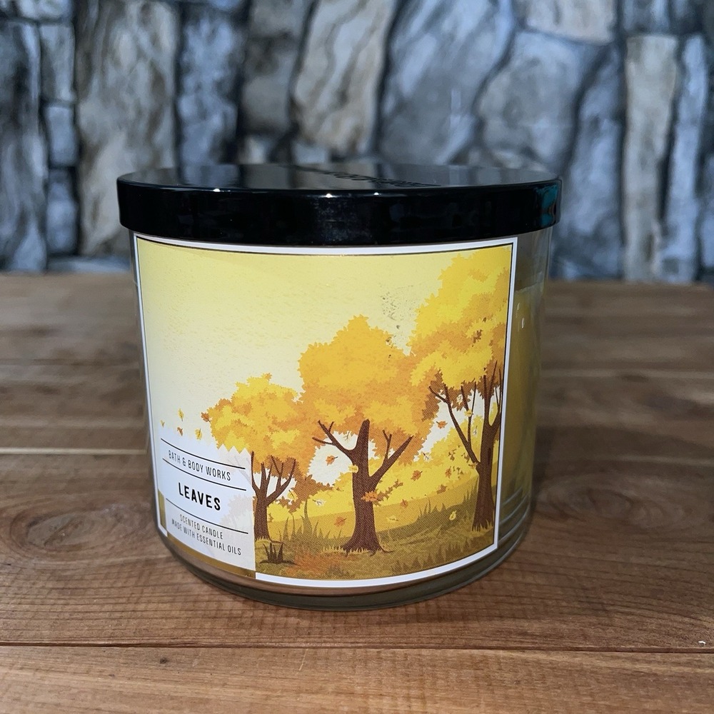 Bath & Body Works Leaves 3-Wick Scented Candle 14.5 oz